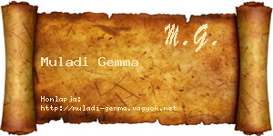Muladi Gemma névjegykártya